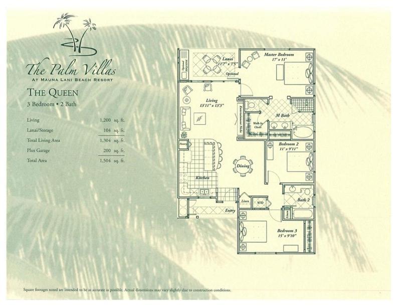 Ferienhaus Mauna Lani Palm D-2 Corner Unit Historic View